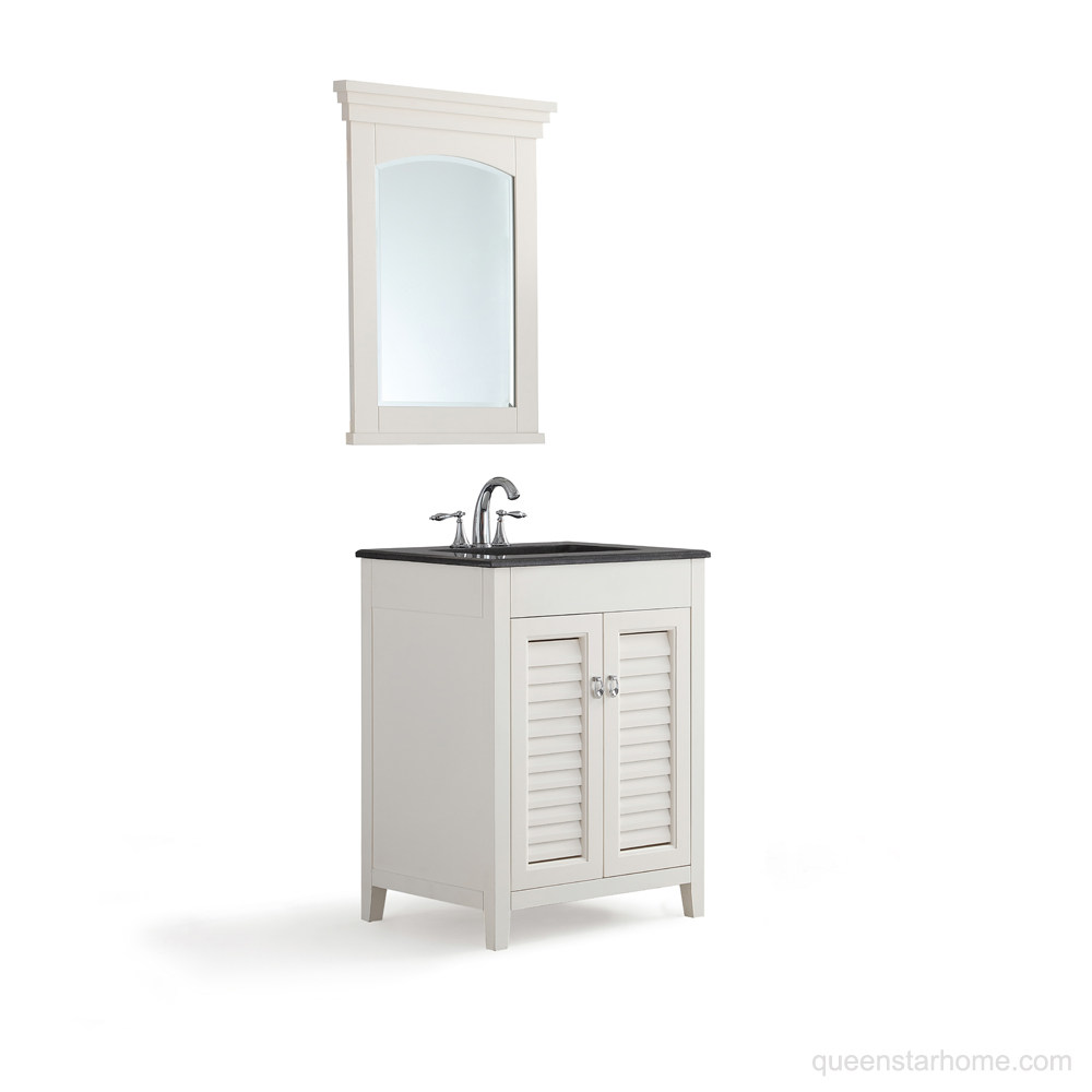 QS-AD02 24” White bathroom vanity cabinet